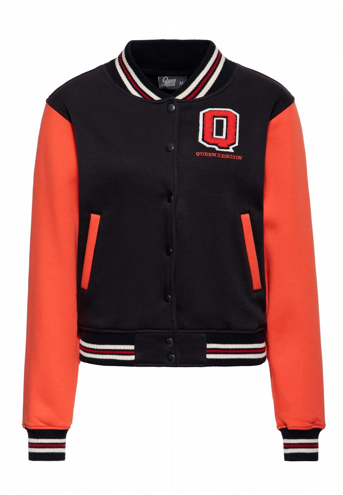 Женская Куртка-бомбер Queen Kerosin Varsity Wild Rebel, фото №1