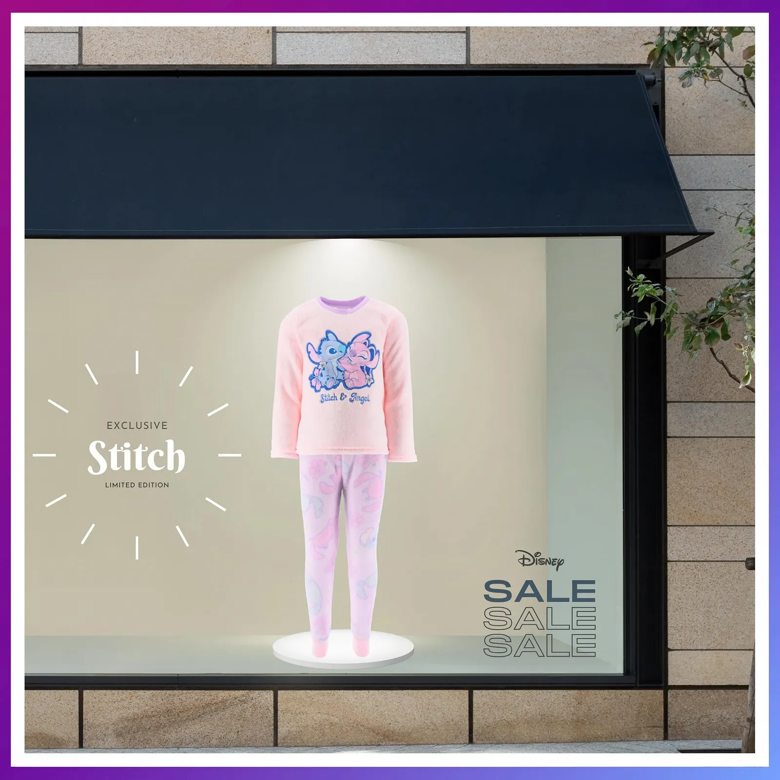 Піжама Disney Lilo and Stitch для дівчат, футболка та довгі велюрові штани, фото №4 Піжама Disney Lilo and Stitch для дівчат, футболка та довгі велюрові штани, фото №4