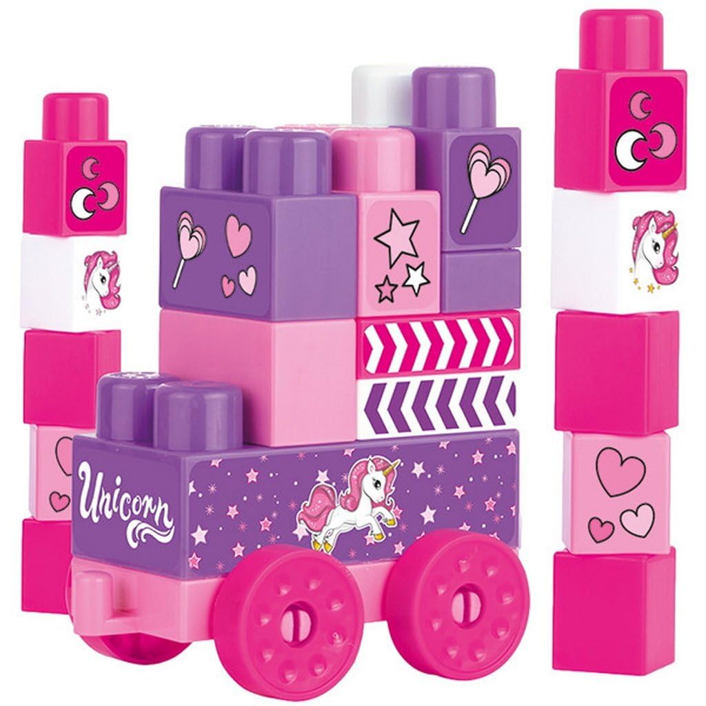 Блоки Dolu Unicorn Mega 25 штук Різнокольорові 1+, фото №2