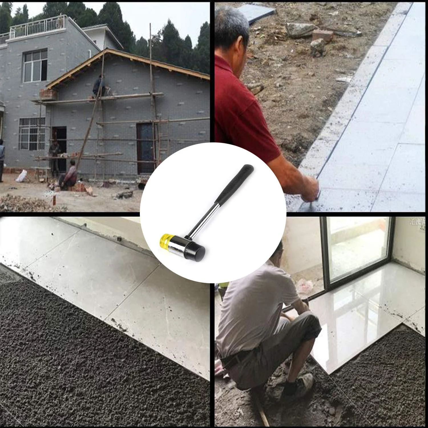 Гумовий молоток зі сталевою трубкою та нековзною ручкою для DIY проектів та майстерень, фото №8 Гумовий молоток зі сталевою трубкою та нековзною ручкою для DIY проектів та майстерень, фото №8