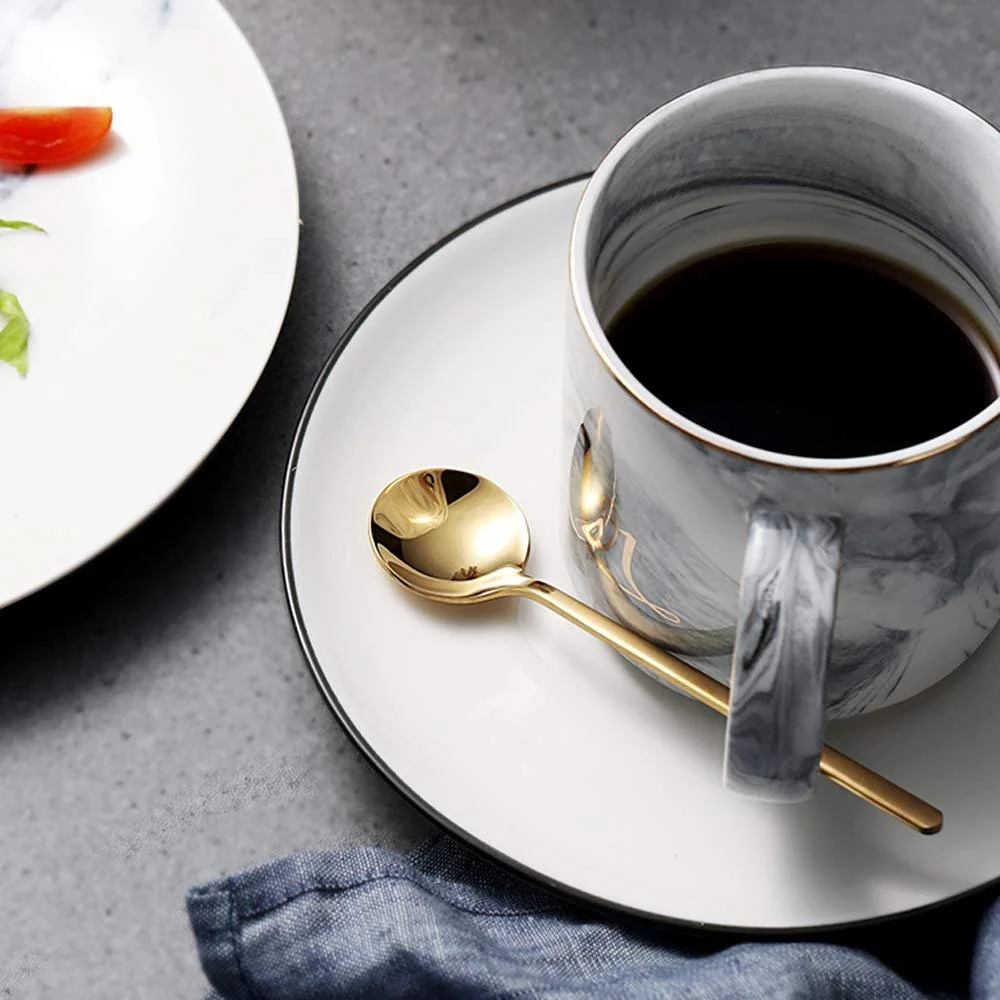 Ложка чайная SourceTon Мини Gold & Silver Gold Plated нержавеющая сталь 13 см, фото №8