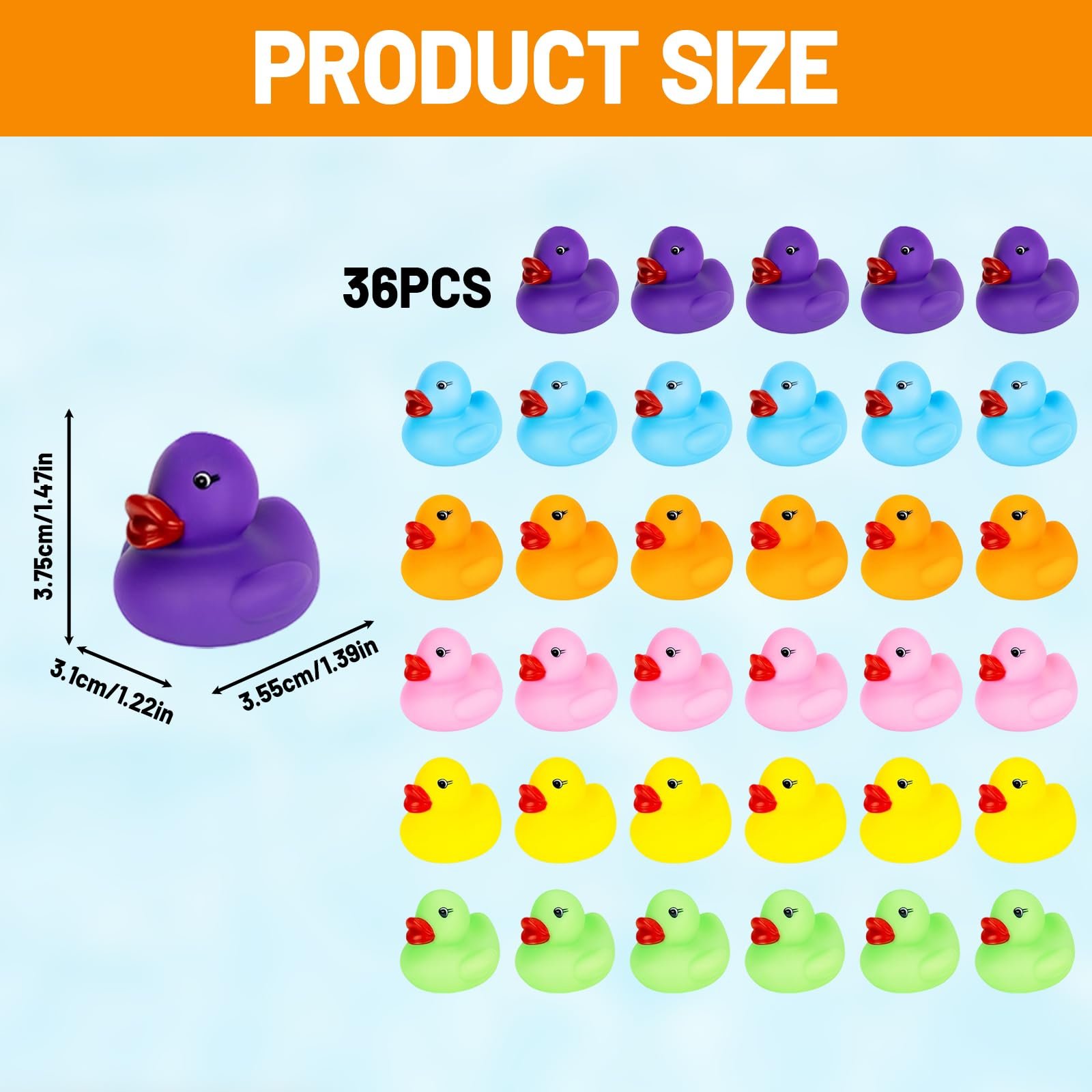 Резиновые утки 36 шт., фото №2
