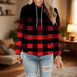 Худи Komiseup Oversized Винтажный Полосатый Принт 04 synthetic.ua - Фото 1