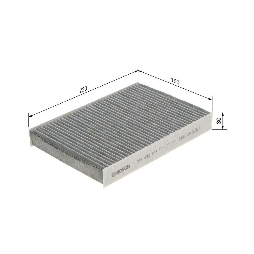 Фільтр салону BOSCH 1 987 432 197 для NISSAN RENAULT, фото №1 Фільтр салону BOSCH 1 987 432 197 для NISSAN RENAULT, фото №1