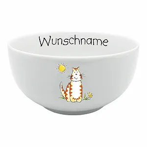 Детская Тарелка для каши Doriantrade Фарфоровая Кот - Фото 1