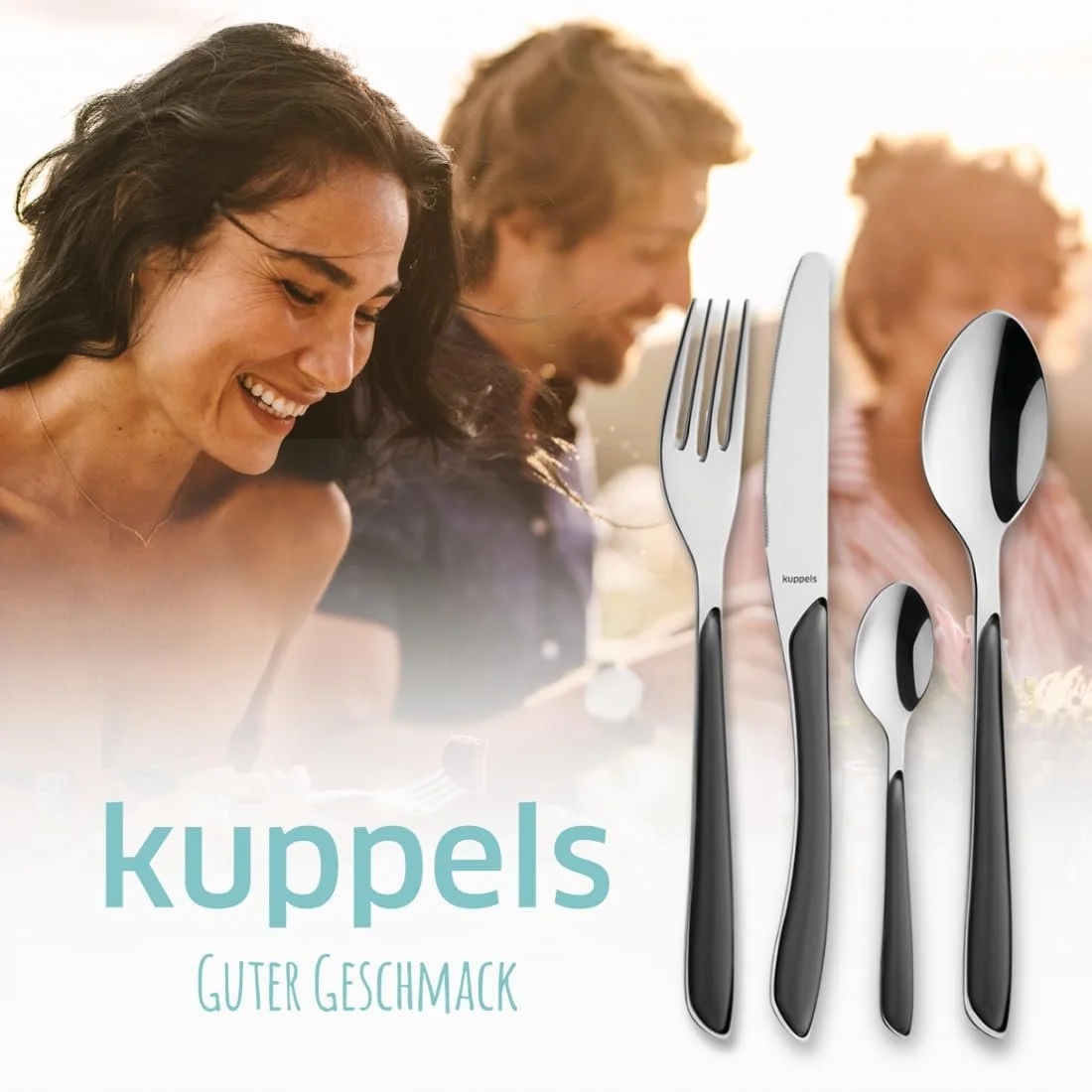 Набір столових приборів Kuppels Prisma, для 6 осіб, з матової нержавіючої сталі, фото №6 Набір столових приборів Kuppels Prisma, для 6 осіб, з матової нержавіючої сталі, фото №6