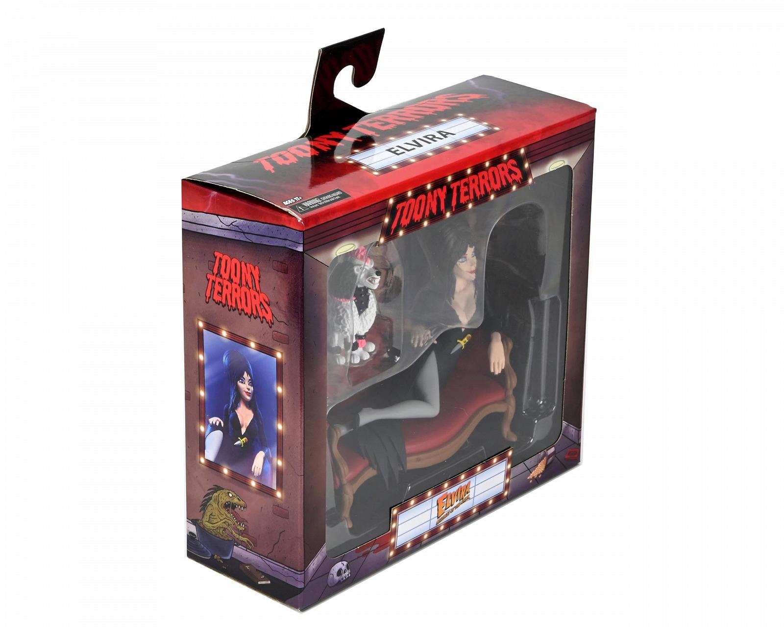 Фигурка NECA Elvira, Mistress of The Dark Toony Terrors Elvira на диване 15 см, фото №3