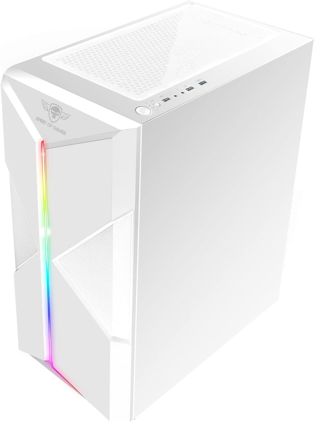 Корпус для ПК Spirit of Gamer Clone III White / ATX / Mid Tower / ARGB / Glass / USB 3.0 / White Edition, фото №3