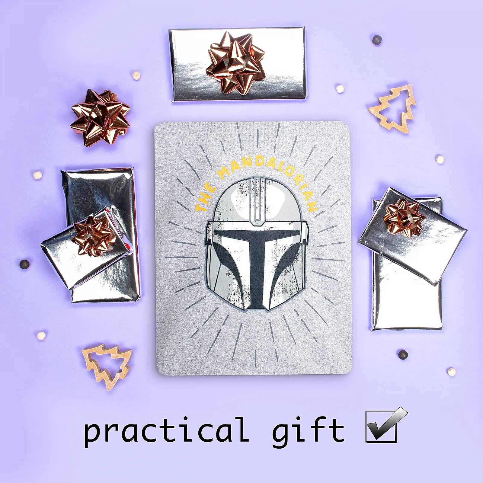 Пижама Star Wars Cерый и черный с длинными рукавами с мандалорцем, фото №6