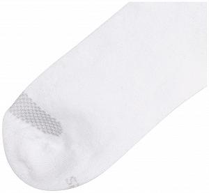 Женские носки Hanes Cool Comfort Ankle 6 пар, размер 5-9, белые с серым отверстием synthetic.ua - Фото 1
