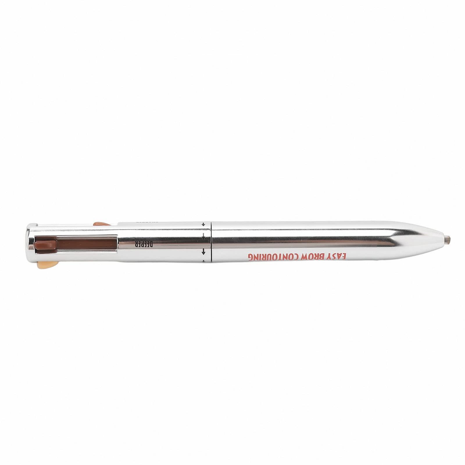 Пензель для брів Portable Professional Waterproof Durable Eyebrow Definition 4-в-1 1# Blonde, фото №6
