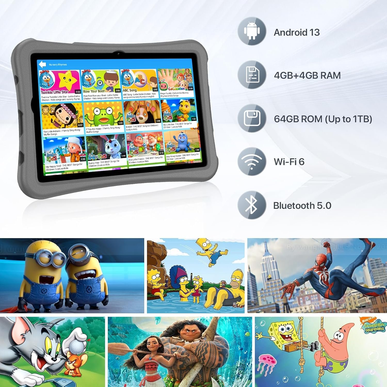  Планшет 10.1" UMIDIGI G2 Tab Kids MT11 4+4/64Gb Android 13 6000 mAh Чорний, фото №3