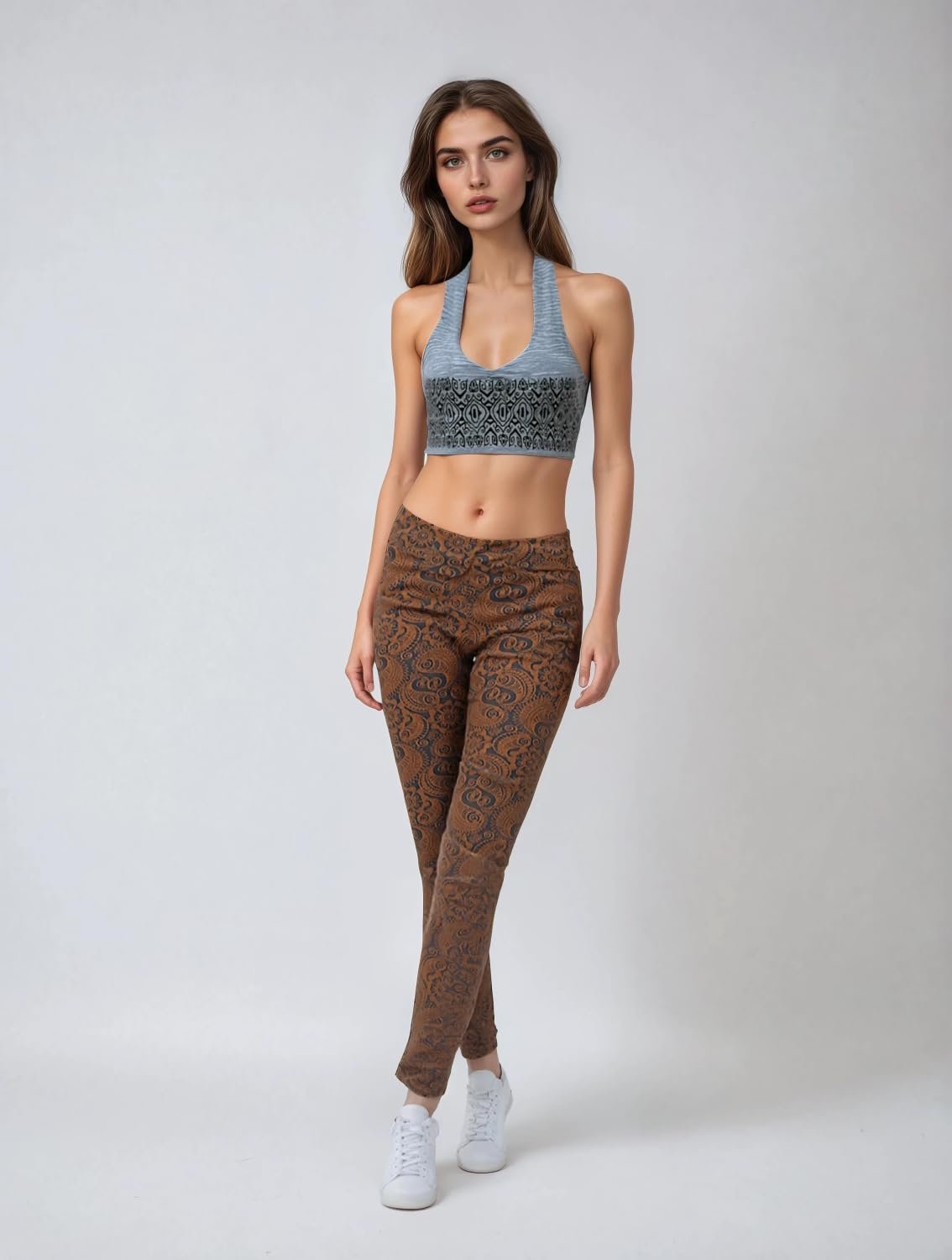 Легінси Yoga GURU SHOP Jacquard Paisley з органічної бавовни, жіночі, фото №6