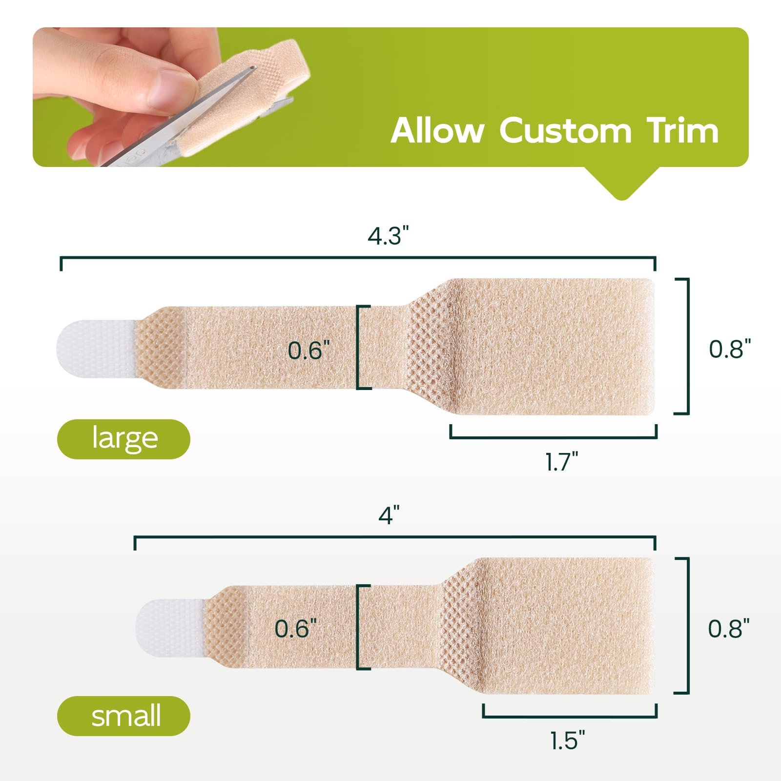 Разделители для пальцев стопы Welnove [10X], корректоры для молотковидных пальцев, фото №2