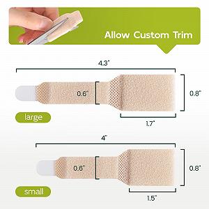 Разделители для пальцев стопы Welnove [10X], корректоры для молотковидных пальцев synthetic.ua - Фото 1