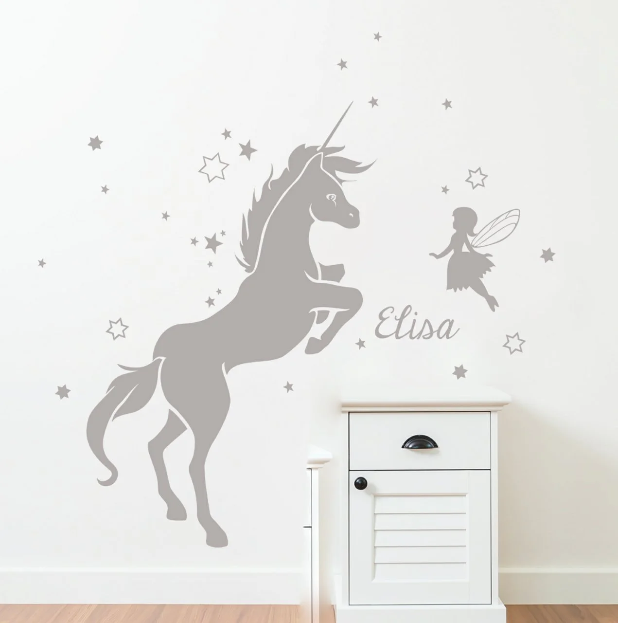 Наклейка на стіну M1530 Єдиноріг з феєю та ім'ям на вибір 53 x 80 см Фіолетова, фото №4 Наклейка на стіну M1530 Єдиноріг з феєю та ім'ям на вибір 53 x 80 см Фіолетова, фото №4