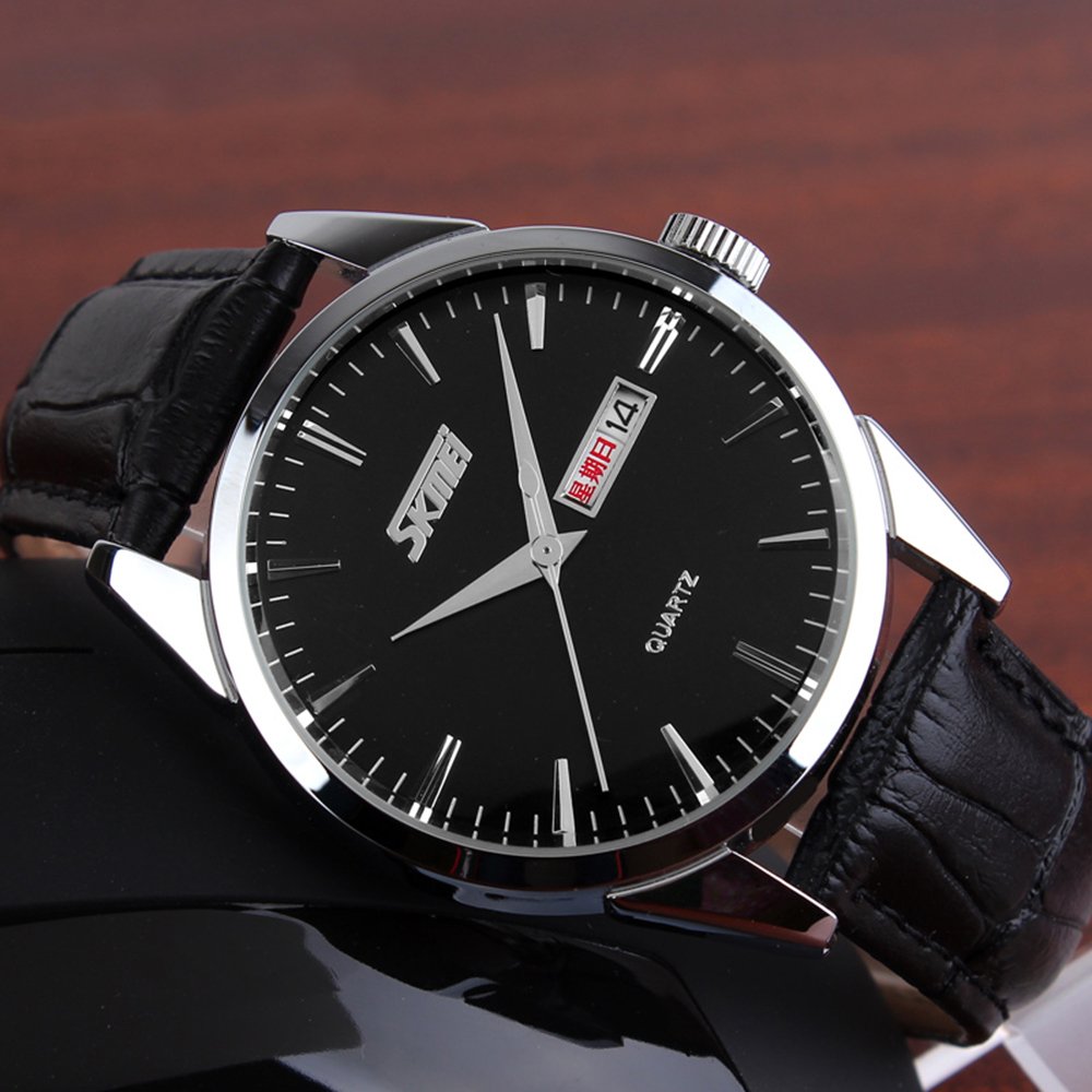 Годинник Skmei 9073SIBK-S Silver-Black lady, фото №3
