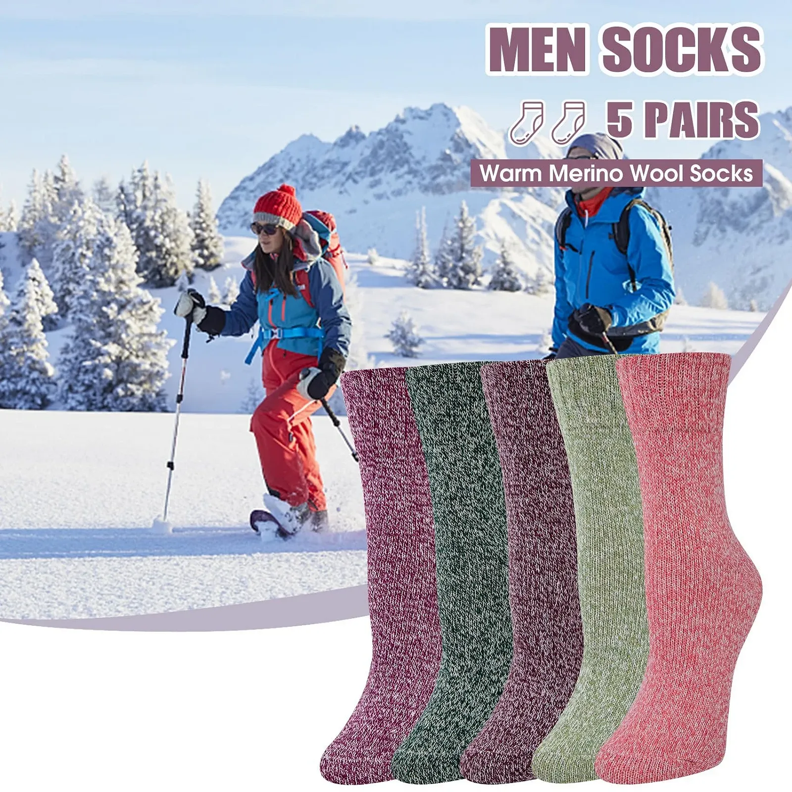 Термошкарпетки Жіночі Теплі Вовняні Шкарпетки Розмір 36-41, фото №5