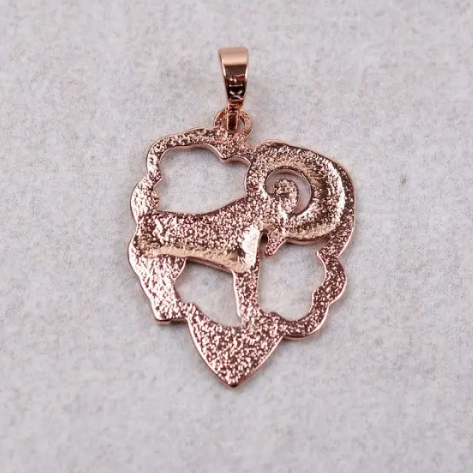 Позолочена жіноча підвіска: Овен - знак зодіаку, фото №3