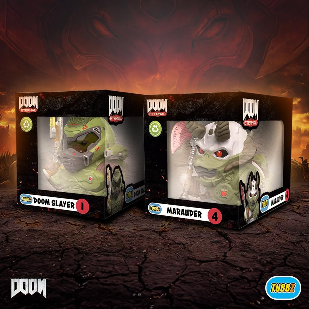 Фигурка Резиновая Виниловая Коллекционная TUBBZ Doom Slayer Box Edition, фото №3