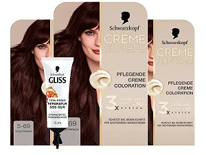 Крем-фарба Schwarzkopf Creme Supreme 5-69 Фіолетово-коричневий (3 x 182 мл) - Фото 1