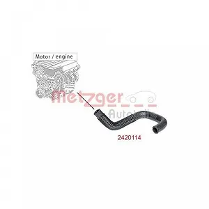 Шланг радіатора METZGER 2420114 для FORD synthetic.ua - Фото 1