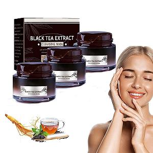 Маска для лица Soly Чёрный Чай Очищающая, для удаления чёрных точек, для подтяжки и упругости кожи (3 шт) - Фото 1