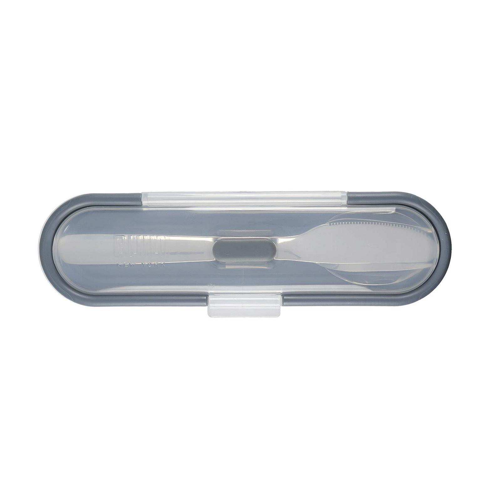 Набор столовых приборов BUILT Travel с контейнером для хранения, нержавеющая сталь 18/8, ложка, нож, вилка, серебряный, фото №3 Набор столовых приборов BUILT Travel с контейнером для хранения, нержавеющая сталь 18/8, ложка, нож, вилка, серебряный, фото №3