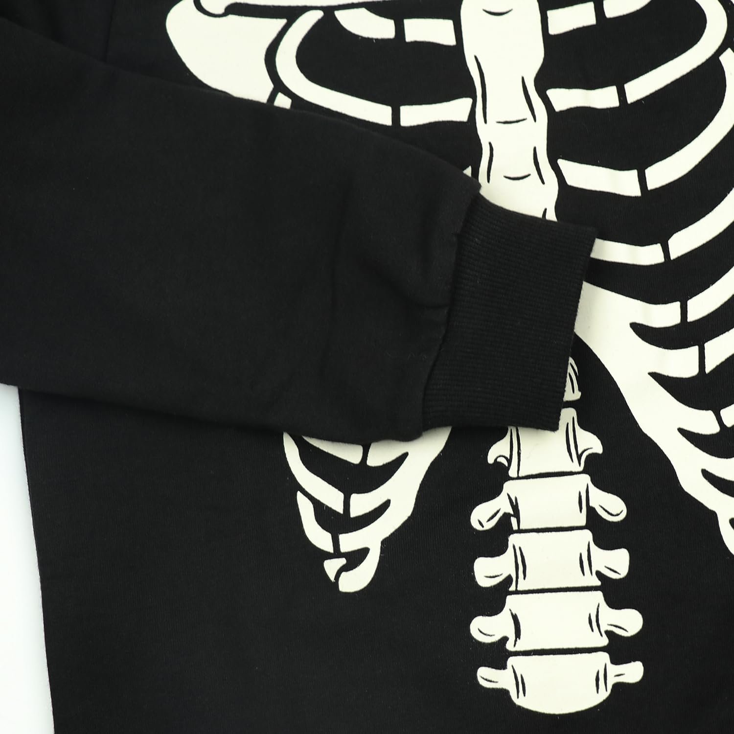 Джемпер детский для мальчиков на Хэллоуин Pumpkin Хлопковая толстовка свитшот Светящийся скелет Рубашка с длинными рукавами Топы 2-7 лет, фото №6