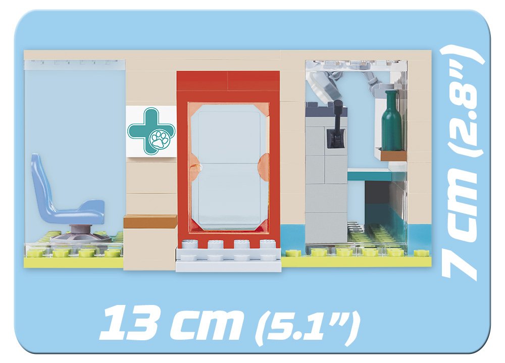 Игрушечный набор Cobi COB01740 Action Town - У Ветеринара (100 шт.) Разноцветный, фото №2