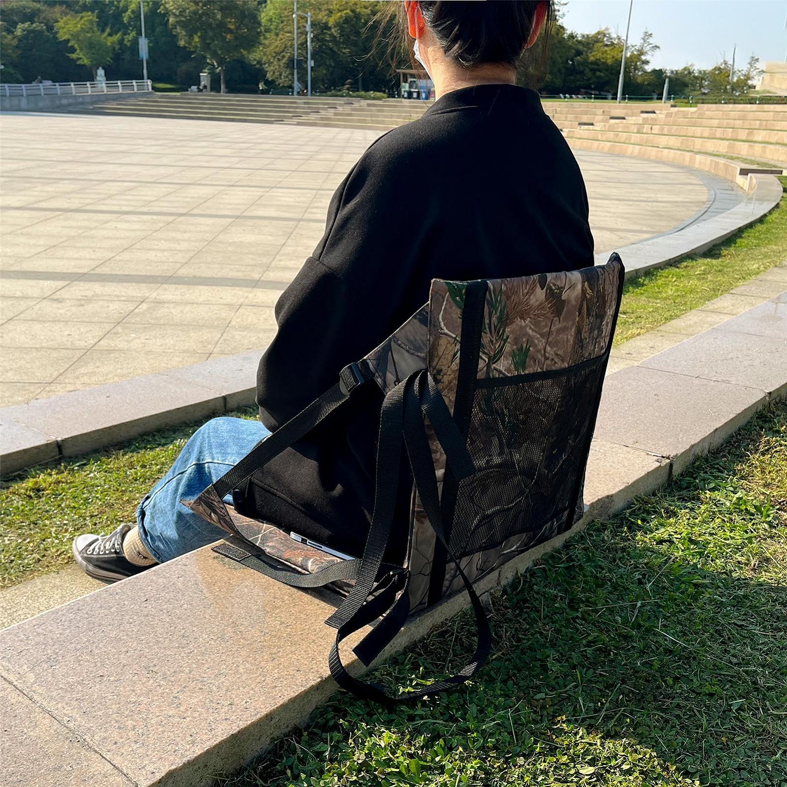 Подушка крісла Bleachers Складна Портативна з підспинком Вологостійка, фото №3