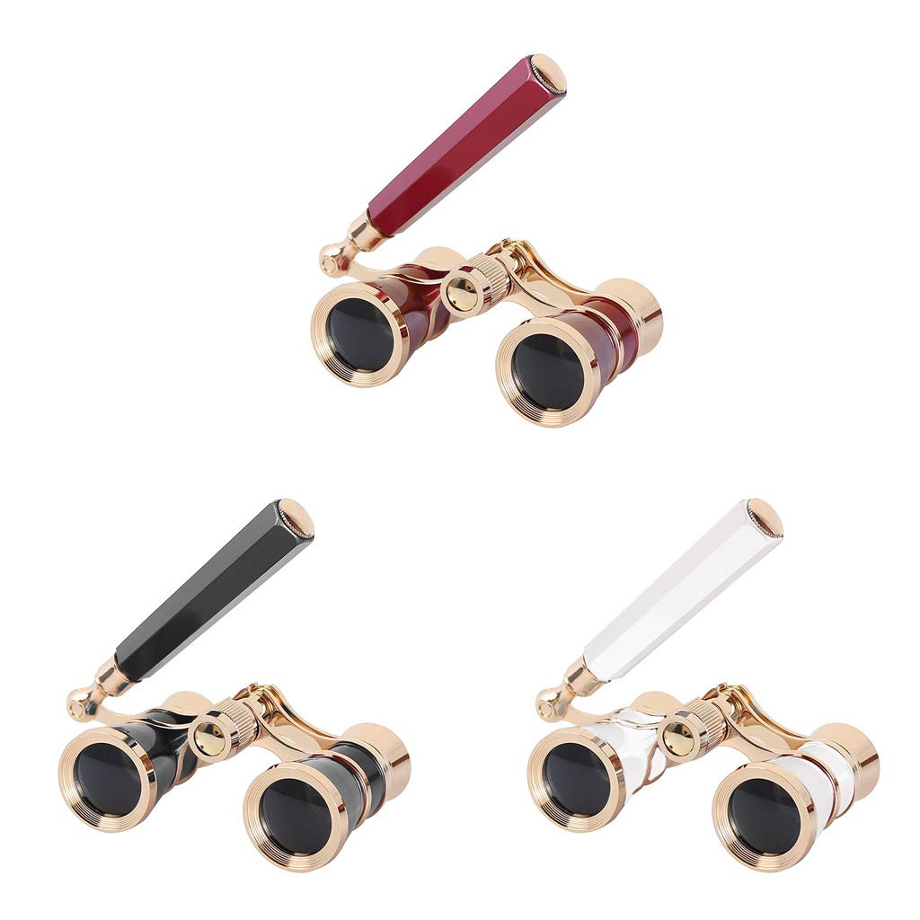 Бінокль BIlinli Mini Protable Vintage Glasses Telescope з ручкою Модний Елегантний багатофункціональний аксесуар для опери, театру, перегонів, фото №7