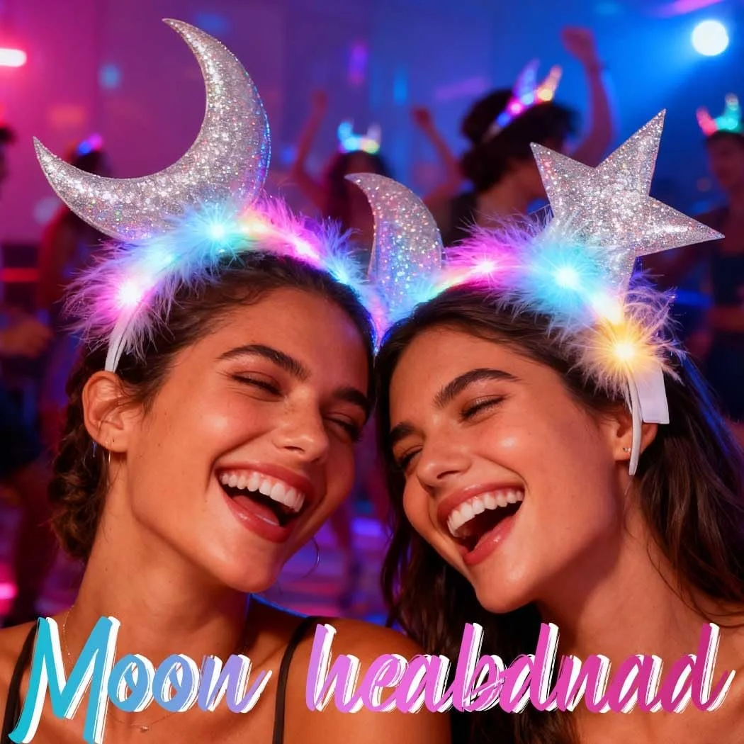 Обруч для волосся зі світлодіодною зіркою, фото №4