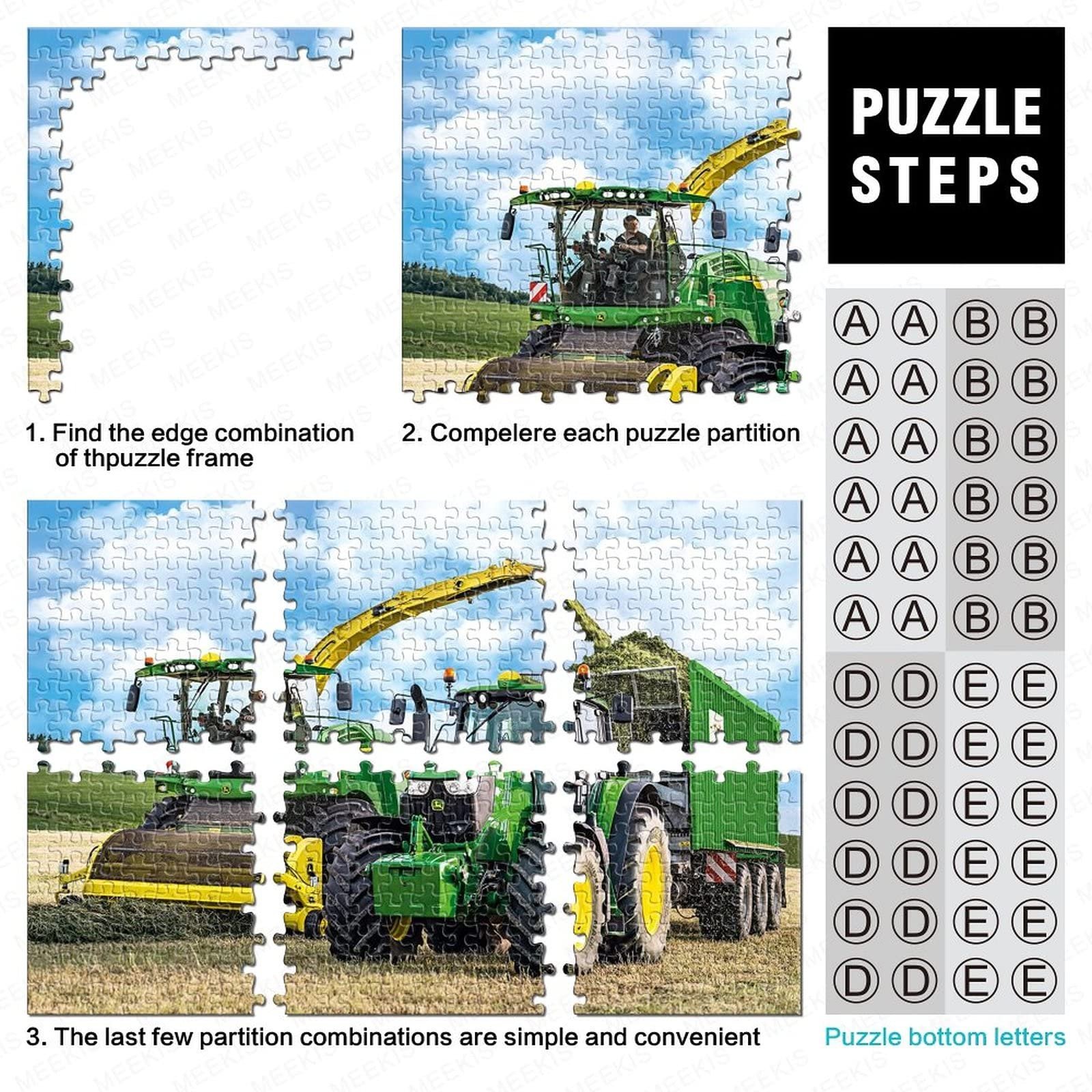 Пазл Tractors DIY 1000 элементов 75 x 50 см, фото №4 Пазл Tractors DIY 1000 элементов 75 x 50 см, фото №4