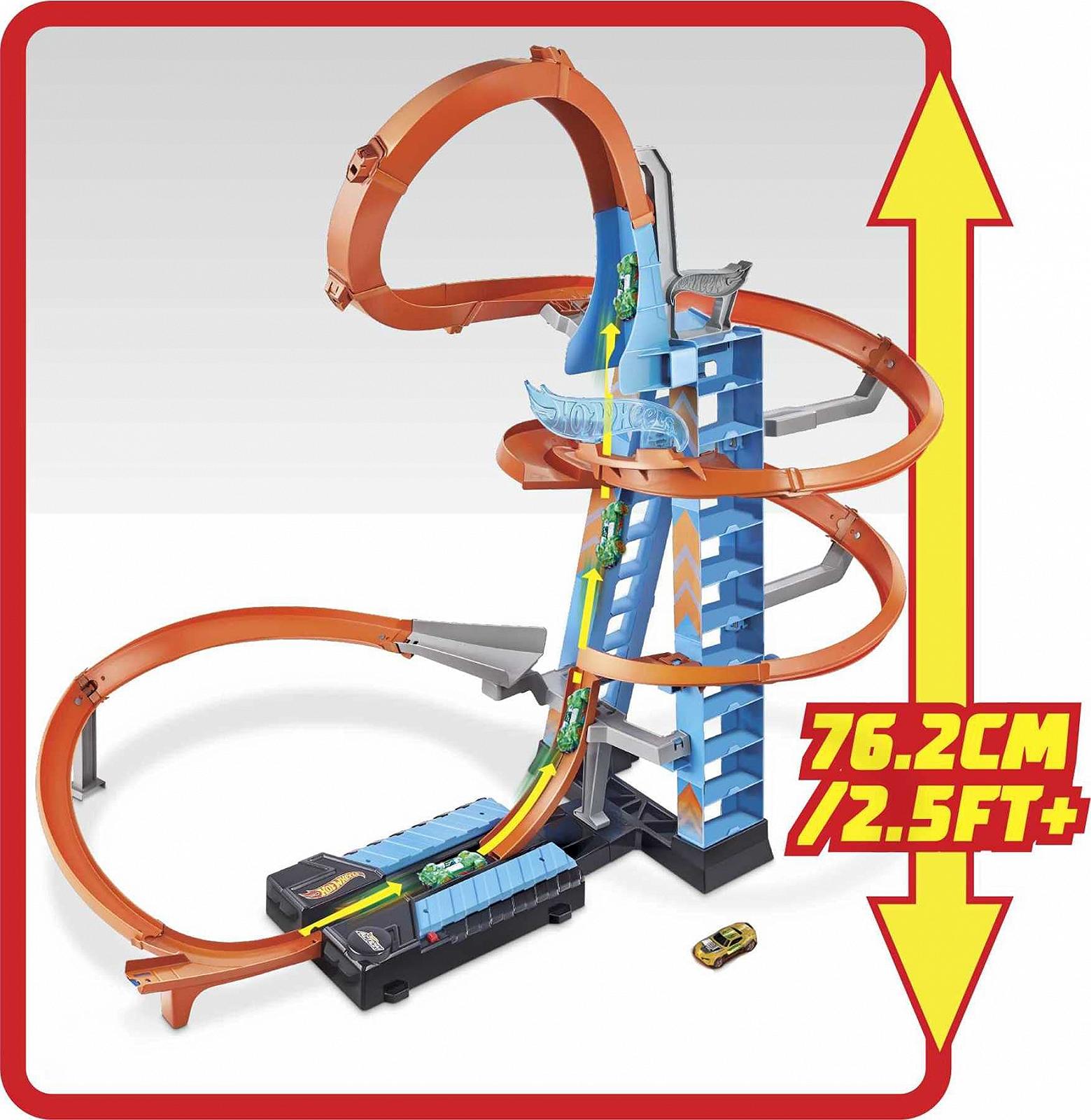 Набір Hot Wheels Sky Crash Tower + 1:64 металеві машинки, фото №4