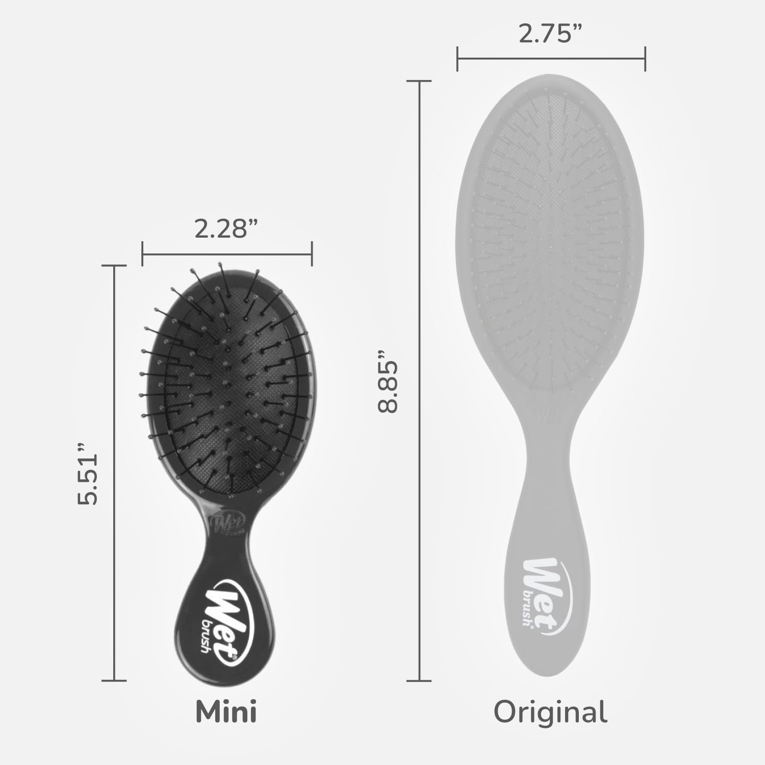 Щітка Wetbrush Mini Detangler Чорний - 70 г, фото №5