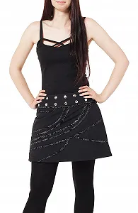 Спідниця жіноча із запахом PUREWONDER Міні з кишенею SK259 - Фото 1