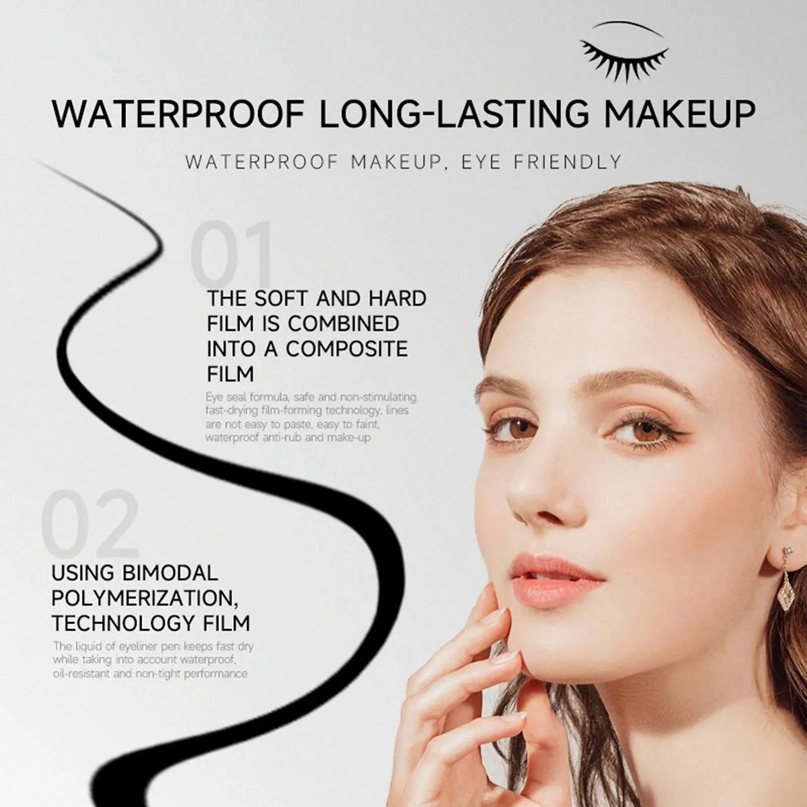 Штамп для нижніх вій Beauty-Tools, водостійка, фото №4