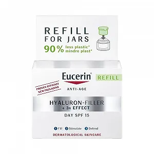 Денний крем EUCERIN Hyaluron-Filler+ 3x Effect SPF15 Refill 50 мл synthetic.ua - Фото 1