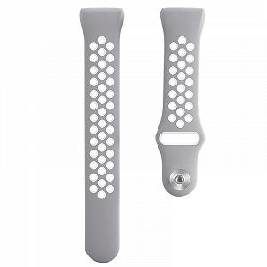 Силіконовий ремішок Primo з перфорацією для фітнес-браслету Fitbit Charge 3 4 Grey&White розмір S ціна на synthetic.ua - Фото 1 Силіконовий ремішок Primo з перфорацією для фітнес-браслету Fitbit Charge 3 4 Grey&White розмір S synthetic.ua - Фото 1
