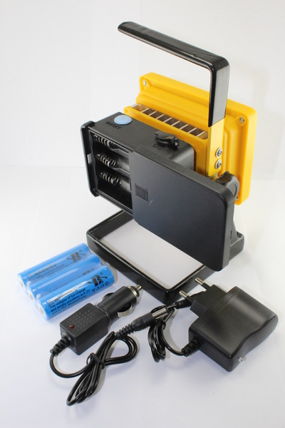 Фонарик ручной прожектор Bailong BL-204 100W от 3x18650 со стробоскопом сети 220В и прикуривателя, фото №8