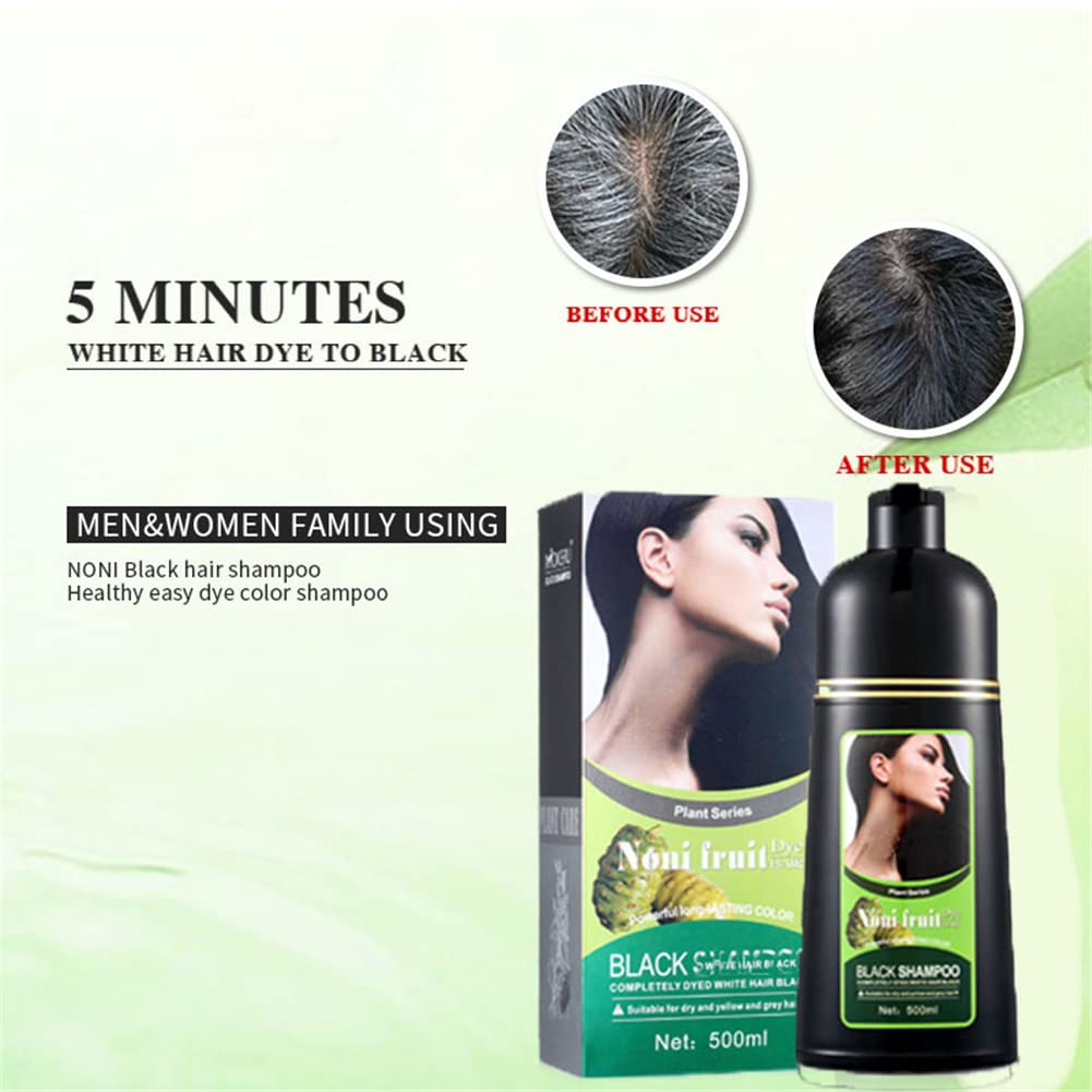 Шампунь для волос Organic Natural Fast Black Hair Colour 500 мл, фото №4