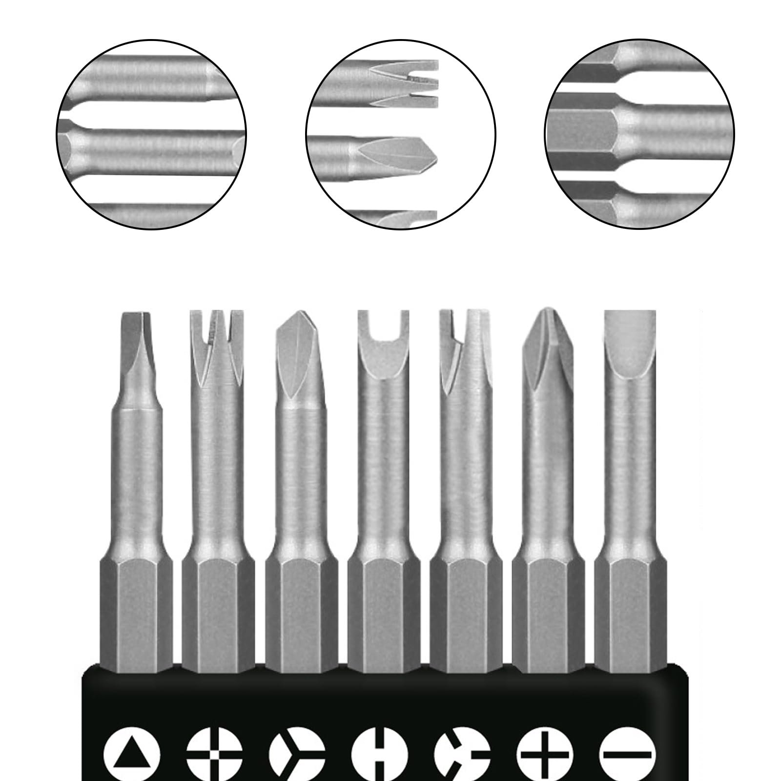Набір викруток Bamyli 7 частин спеціальної форми, 50 мм спеціальний набір насадок, фото №5 Набір викруток Bamyli 7 частин спеціальної форми, 50 мм спеціальний набір насадок, фото №5