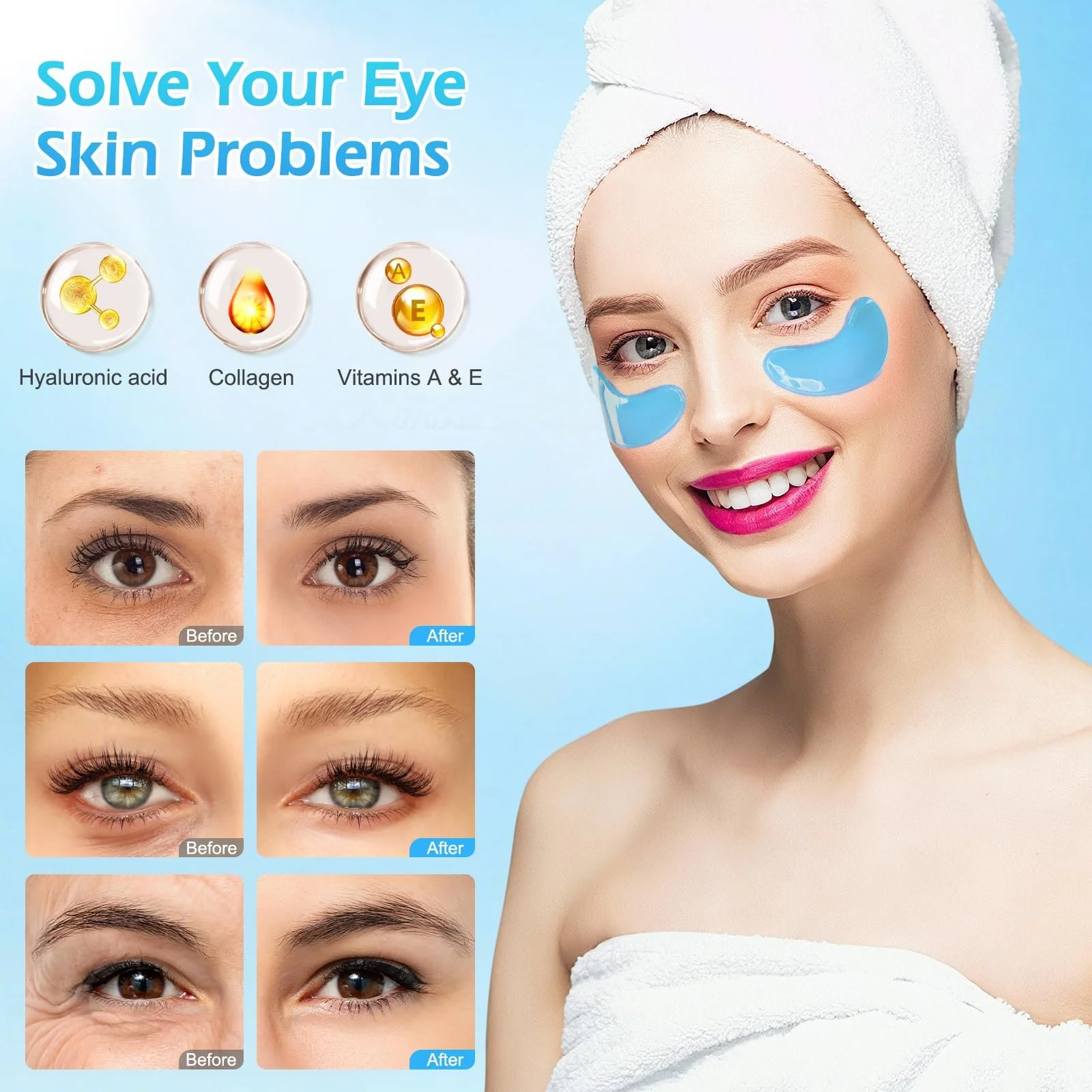 Подарочный Набор: Крем для Рук Мини, 3 шт + Ароматические Свечи в Стекле, 4 шт + Патчи для Глаз, 60 шт, фото №3