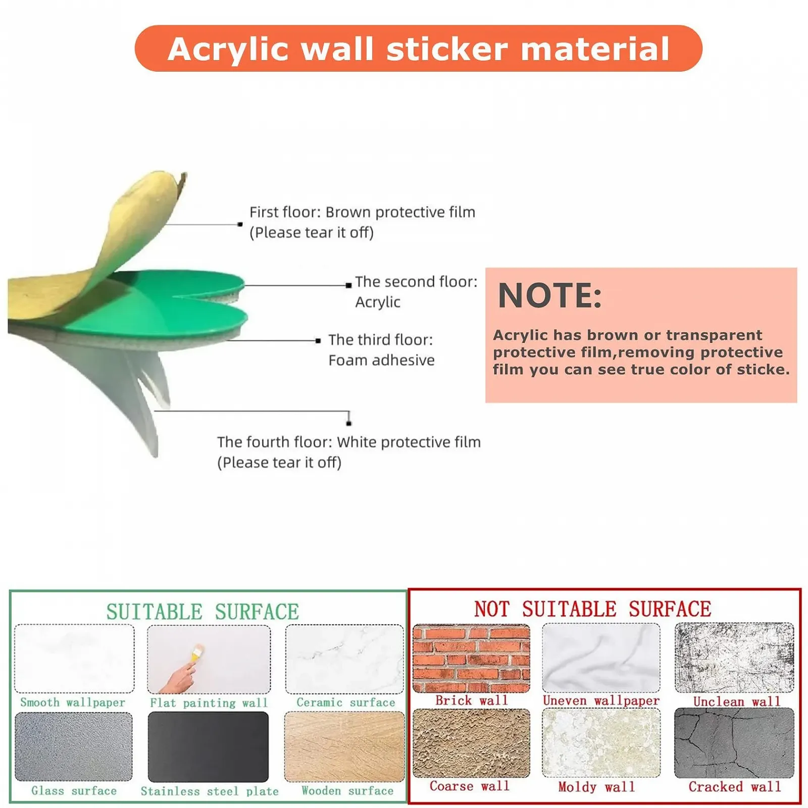 Наклейка на стіну 3D Tree DIY Wall Tattoo Tree Sticker, фото №7