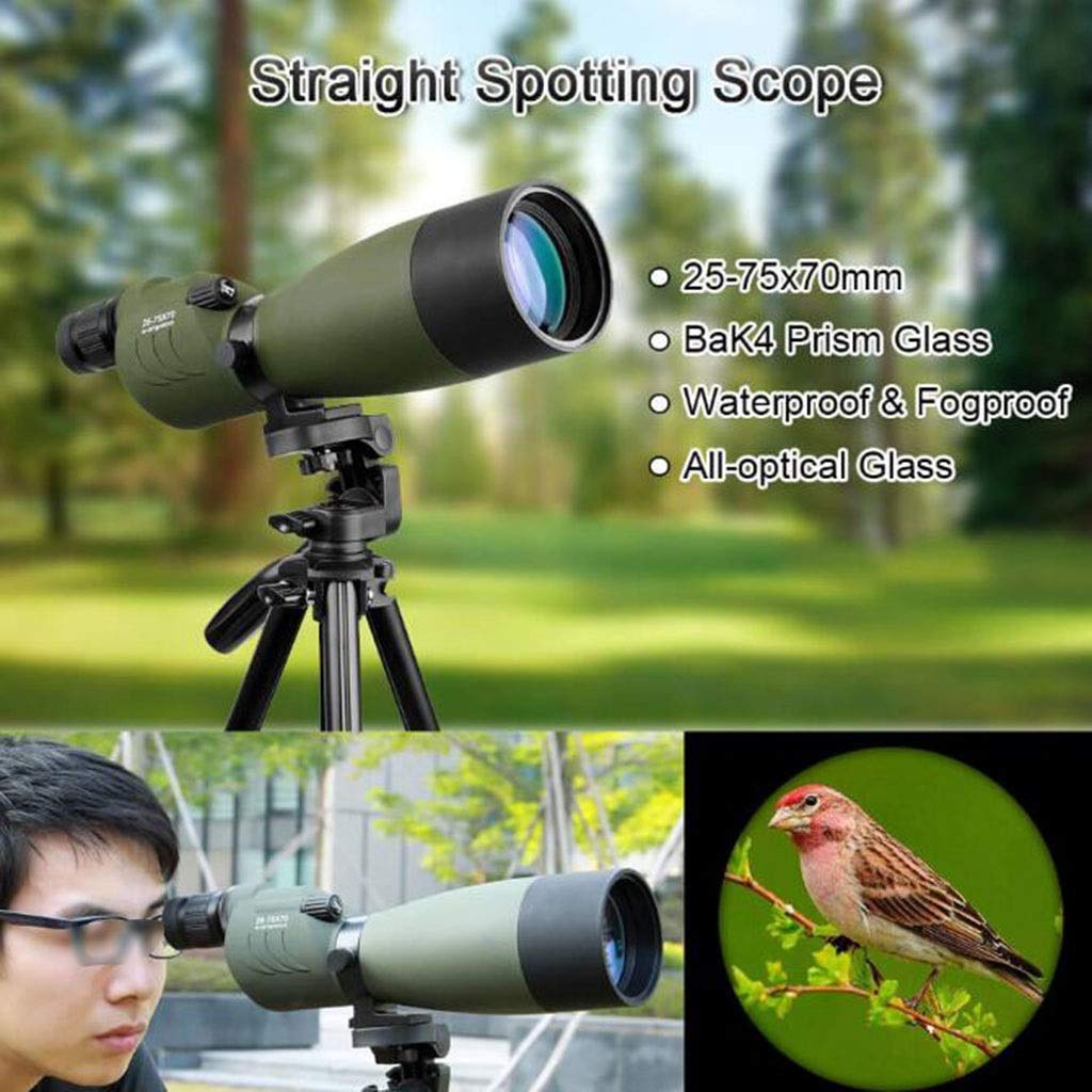 Телескоп SV17 25-75x70 Zoom Spotting Scope Prism FMC Lens Coating Монокуляр Водонепроницаемый Оптика бурый, фото №5