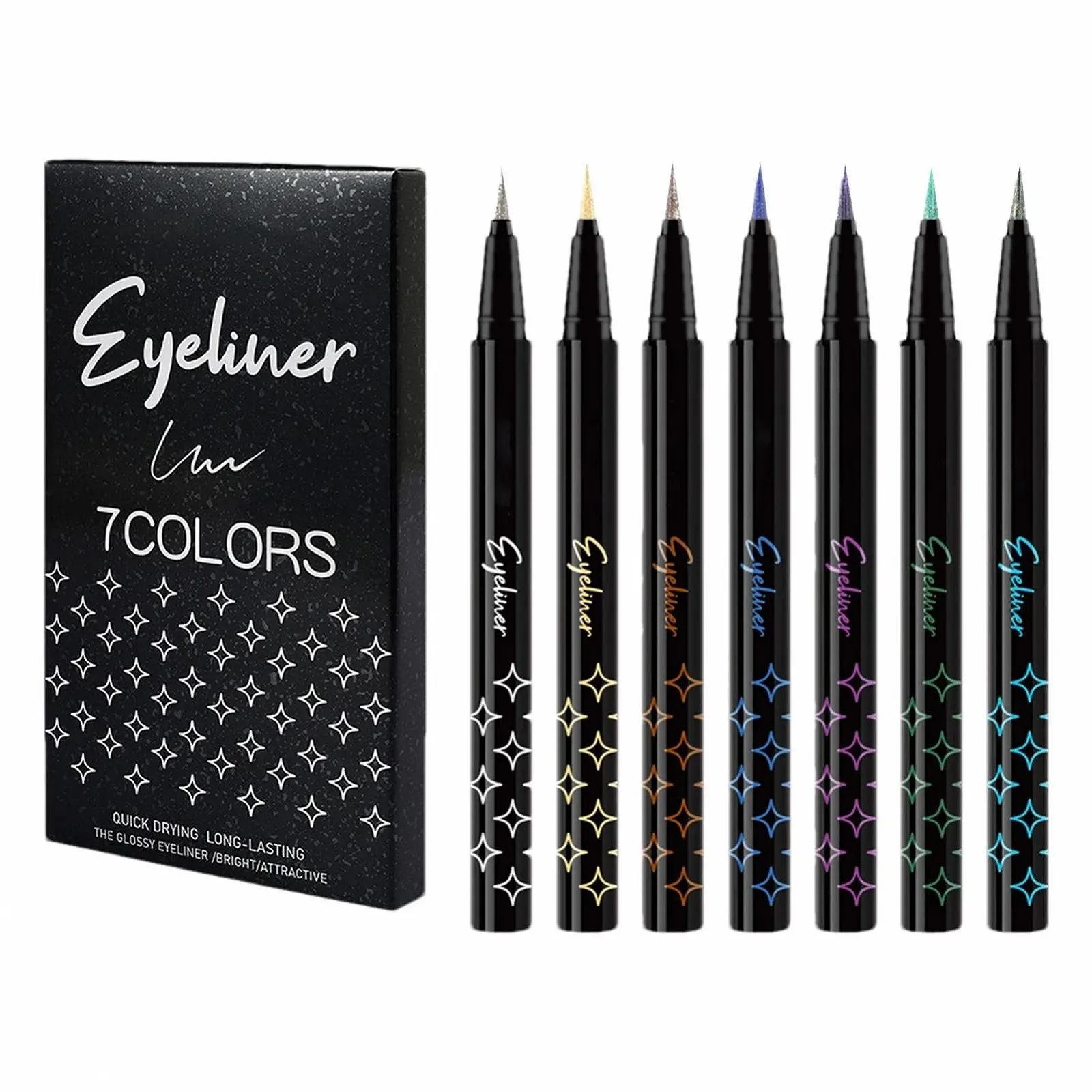 Набір підводок для очей з високою пігментацією, рідка блискуча, фото №1