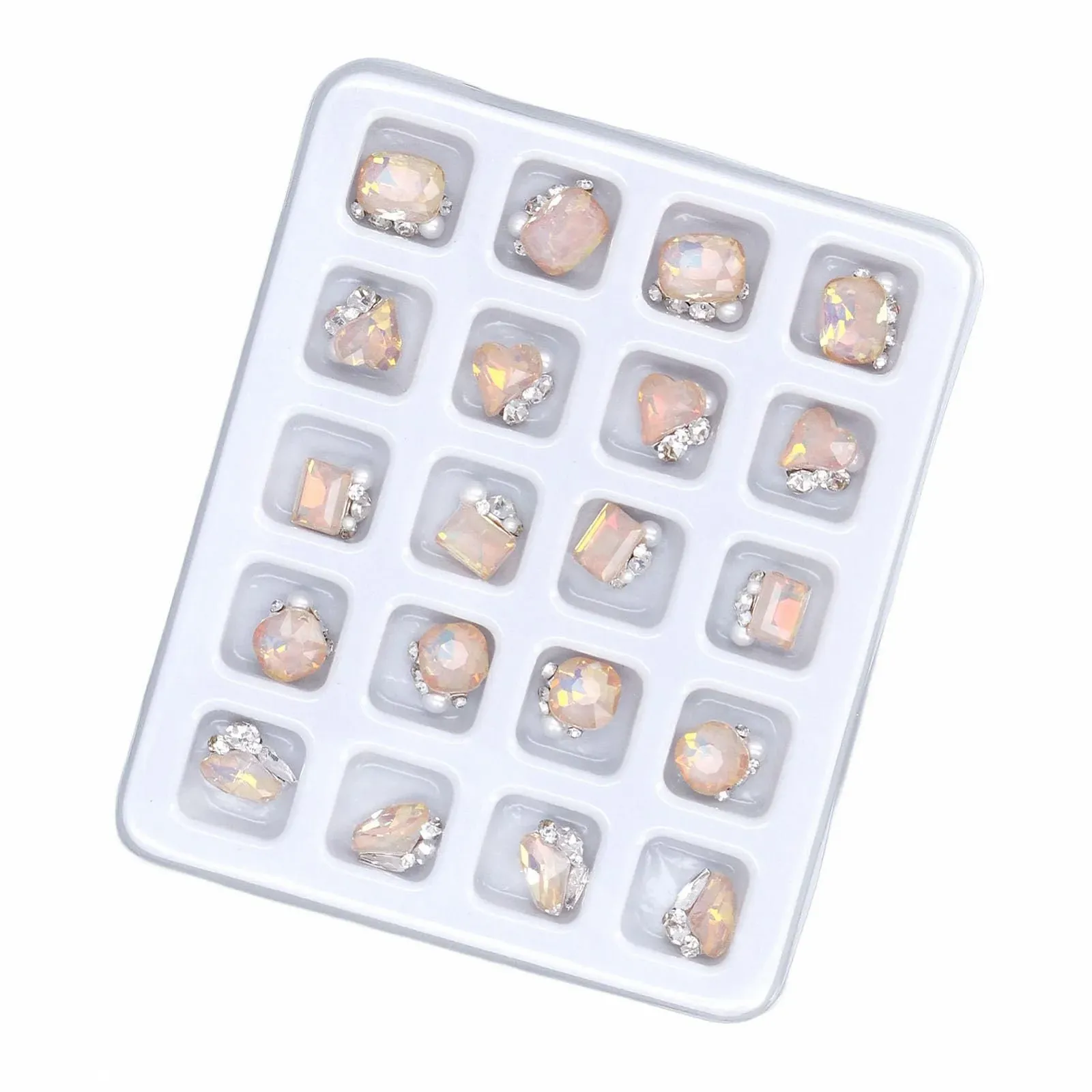 Набор для дизайна ногтей Kristall, блестящий декор со многими опциями, мерцающие ногти для повседневного использования, выездов и прочего, легкий и универсальный для путешествий и выступлений (05), фото №8