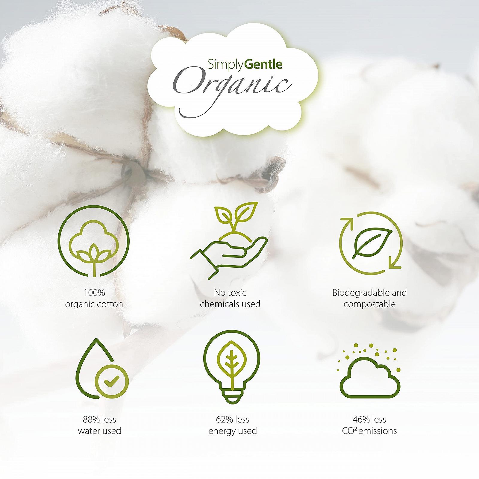 Дитячі серветки Simply Gentle Organic 52 шт., фото №6