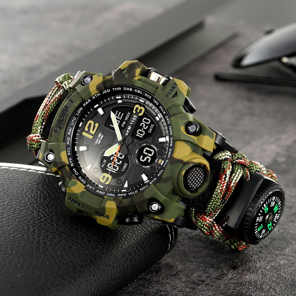 Годинник Skmei 1155BNCMGN Camo Green, фото №6